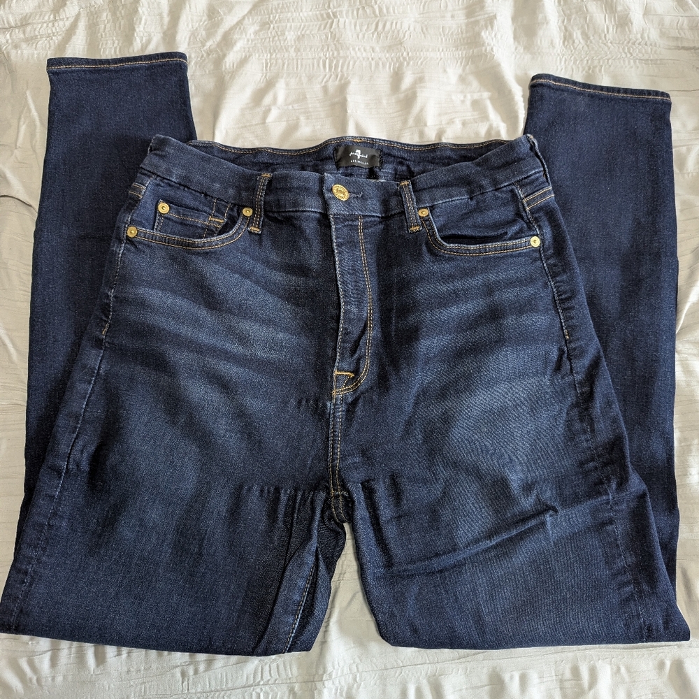 7 For All Mankind Ankle Skinny Jeans 30 Waist